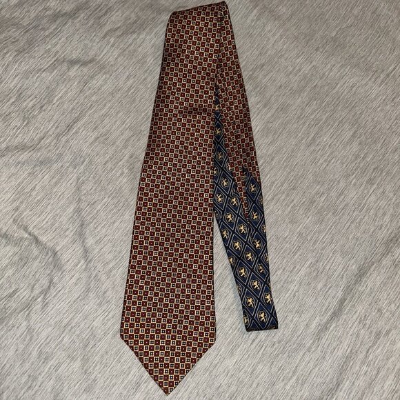 Tommy Hilfiger Multi Color Abstract Print Business Casual Classic Men’s Tie - Picture 2 of 4